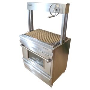 Asador a Carbón con Elevador Alto de Volante M1