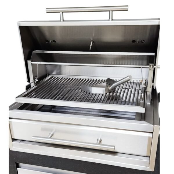 Asador a Carbón Tipo B en Acero Inoxidable Premium - Image 2