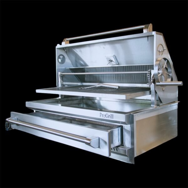 Asador Premium a Carbón en Acero Inoxidable - Image 2